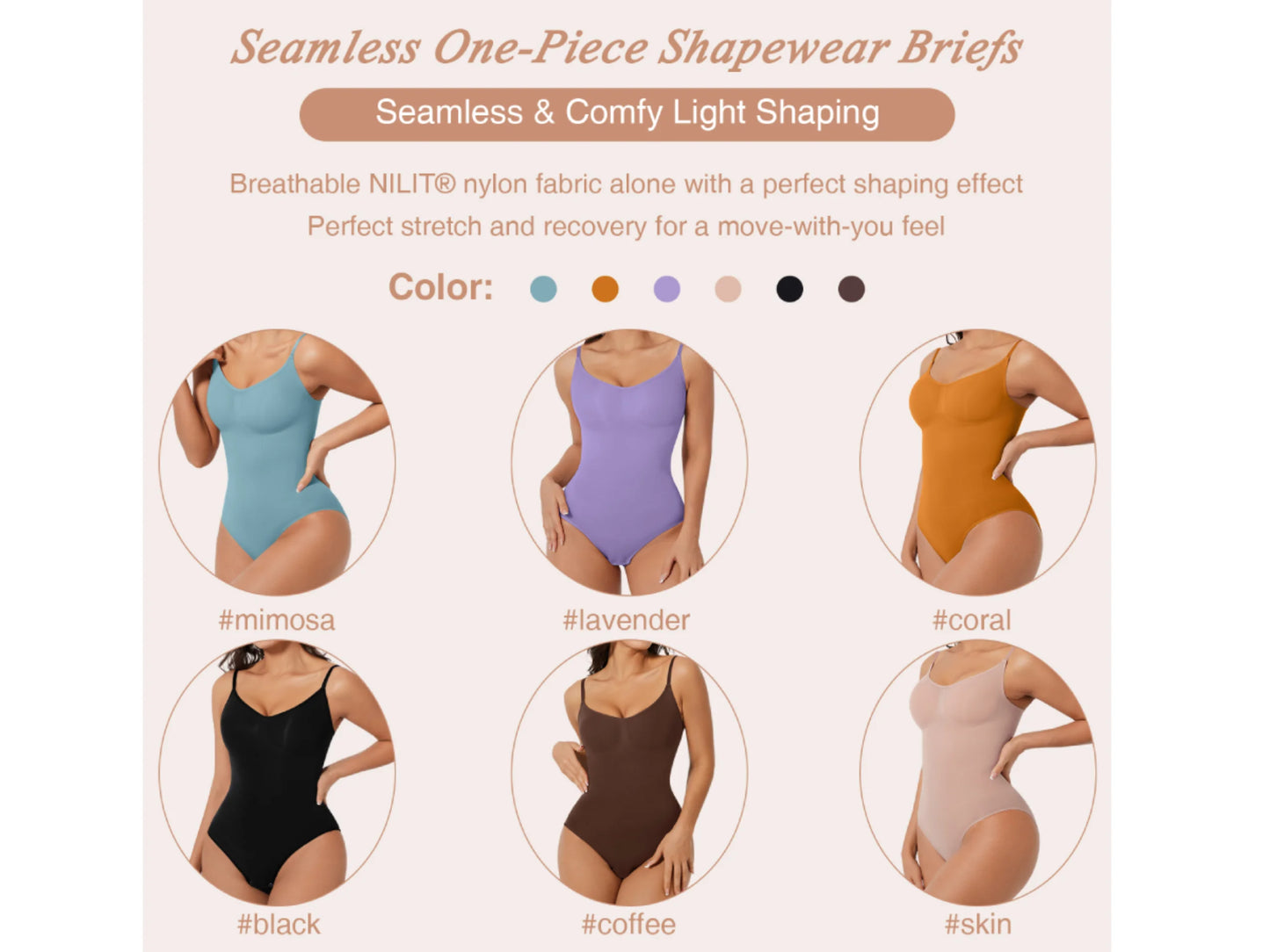 YOUShape™ Low-Back Seamless Sculpting Bodysuit