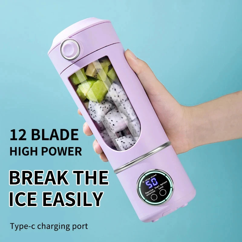 BlendBuddy™ 2-in-1 Portable Juice Blender